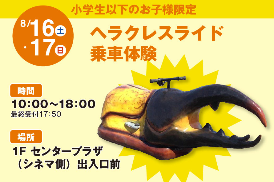 ヘラクレスライド乗車体験