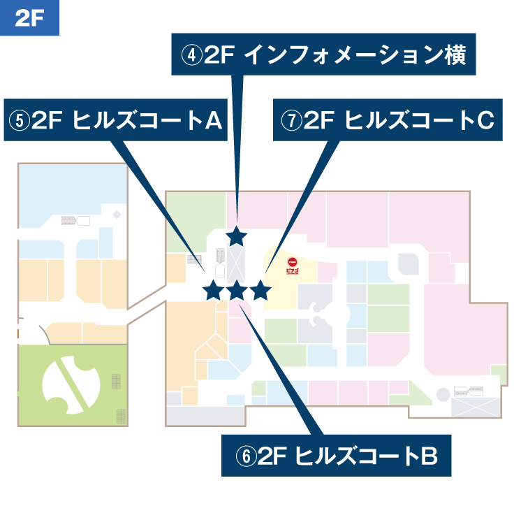 2Fの地図