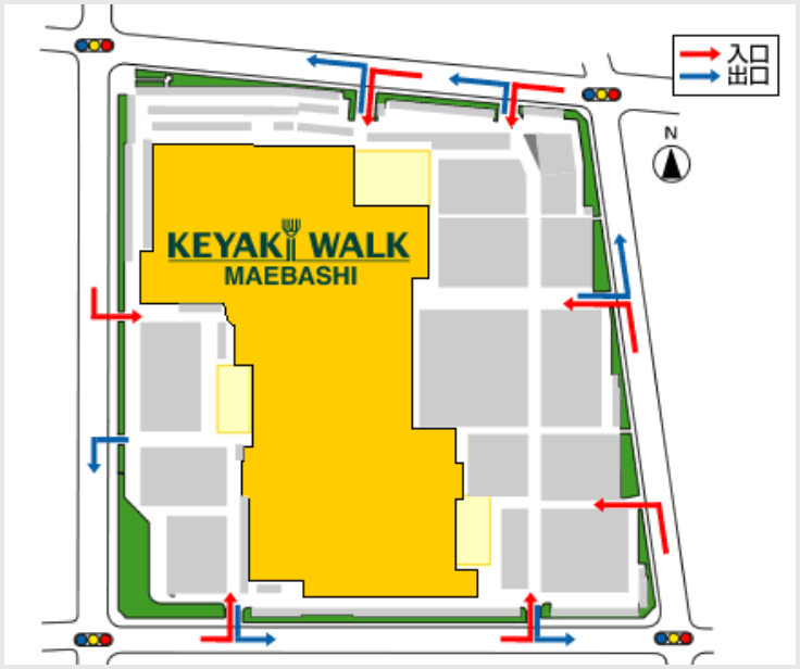 の出入口の車用地図