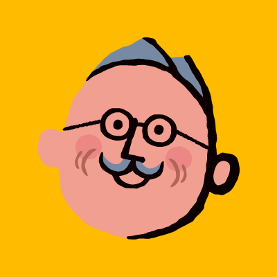 おじいちゃんのイラスト