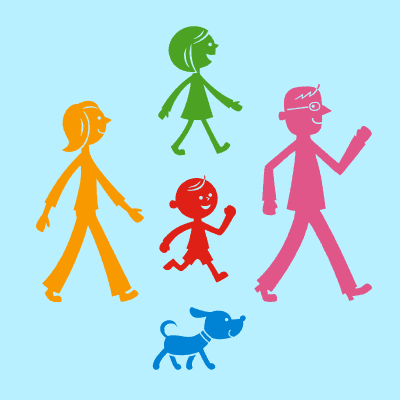 ヒルズウォーク徳重ガーデンズのマスコットキャラクター「ファミリー」